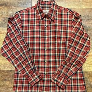 Woolrich Flannel Vintage Shirt Red Plaid Women’s Medium
